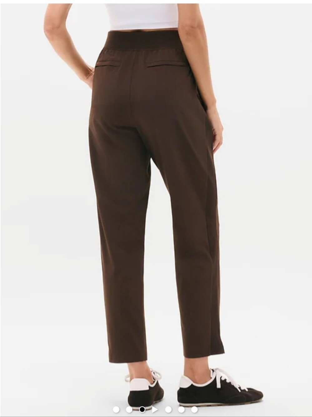 Brooklyn Ankle Pant Wrinkle-resistant, stretch fabric Brown Size 4 - Picture 3 of 12
